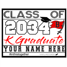 Load image into Gallery viewer, Class of 2035 Kindergarten Graduation Lawn Sign