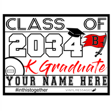 Load image into Gallery viewer, Class of 2035 Kindergarten Graduation Lawn Sign