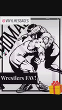 Load and play video in Gallery viewer, Personalized Wrestling Single leg Takedown Decal