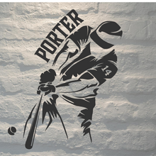 Load image into Gallery viewer, Baseball Batter with Personalized Name and number