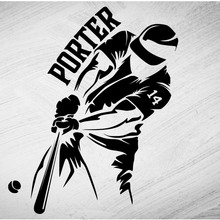 Load image into Gallery viewer, Baseball Batter with Personalized Name and number