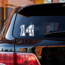 Load image into Gallery viewer, Number with Baseball threads