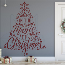 Load image into Gallery viewer, Believe in the magic of Christmas- Tree Decal