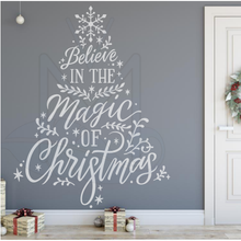 Load image into Gallery viewer, Believe in the magic of Christmas- Tree Decal