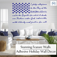 Load image into Gallery viewer, Pledge of Allegiance Flag | Memorial Day | Fourth of July Decor