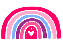 Load image into Gallery viewer, Boho Rainbow with Hearts, Stars & Dots