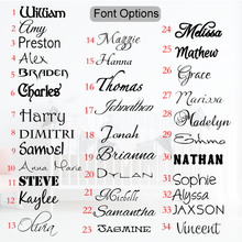 Load image into Gallery viewer, Custom children names Font selection