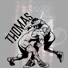 Load image into Gallery viewer, Personalized Wrestling Single leg Takedown Decal