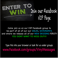 Load image into Gallery viewer, Enter our Vip Facebook Page