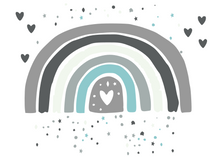 Load image into Gallery viewer, Boho Rainbow with Hearts, Stars & Dots