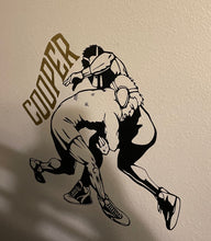 Load image into Gallery viewer, Personalized Wrestling Single leg Takedown Decal