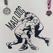 Load image into Gallery viewer, Personalized Wrestling Single leg Takedown Decal