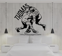 Load image into Gallery viewer, Personalized Wrestling Single leg Takedown Decal