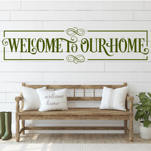 Load image into Gallery viewer, Welcome to our Home entrance way decal