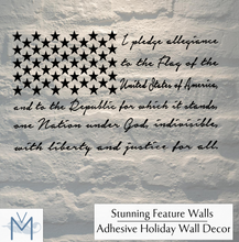Load image into Gallery viewer, Pledge of Allegiance Flag | Memorial Day | Fourth of July Decor