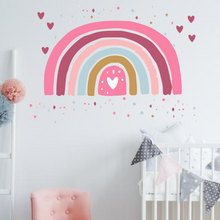 Load image into Gallery viewer, Boho Rainbow with Hearts, Stars & Dots
