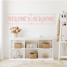 Load image into Gallery viewer, Welcome to our Home entrance way decal
