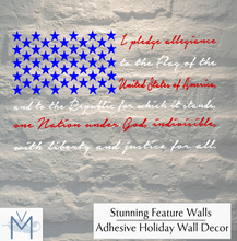 Load image into Gallery viewer, Pledge of Allegiance Flag | Memorial Day | Fourth of July Decor
