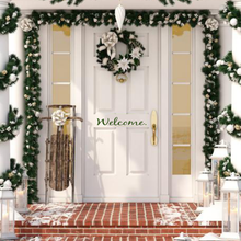 Load image into Gallery viewer, Christmas door welcome sign