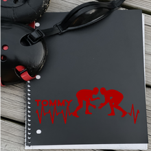 Load image into Gallery viewer, Heartbeat Wrestlers with Name Personalization