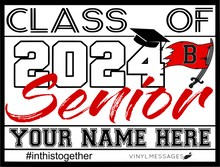 Load image into Gallery viewer, 2024 Senior Graduation Lawn Sign
