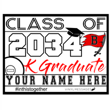 Load image into Gallery viewer, Class of 2035 Kindergarten Graduation Lawn Sign
