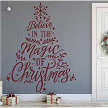 Load image into Gallery viewer, Believe in the magic of Christmas- Tree Decal
