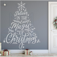 Believe in the magic of Christmas- Tree Decal