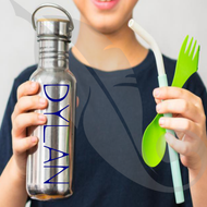 water bottle name sticker