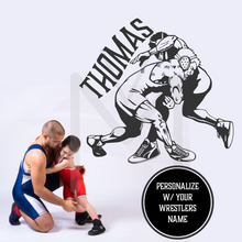 Load image into Gallery viewer, Personalized Wrestling Single leg Takedown Decal
