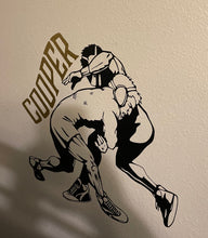 Load image into Gallery viewer, Personalized Wrestling Single leg Takedown Decal
