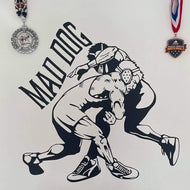 Personalized Wrestling Single leg Takedown Decal