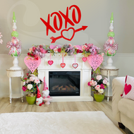 XOXO Valentine's Heart with Arrow