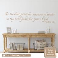 As the deer pants for streams of water, so my soul pants for you o God. Psalm 42:1 3 Lines S3