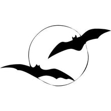 Load image into Gallery viewer, Halloween Bats and Moon decor
