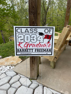 Class of 2035 Kindergarten Graduation Lawn Sign