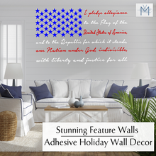 Load image into Gallery viewer, Pledge of Allegiance Flag | Memorial Day | Fourth of July Decor
