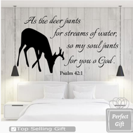 As the deer pants for streams of water, so my soul pants for you o God. Psalm 42:1 With Deer Silhouette S5