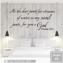 Load image into Gallery viewer, As the deer pants for streams of water, so my soul pants for you o God. Psalm 42:1 -S3

